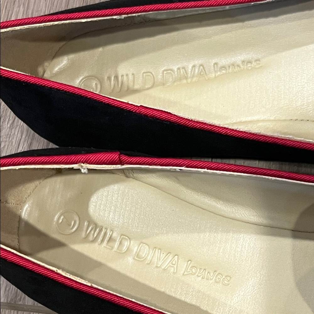 New in Box Wild Diva Lounge Black and White Zebra Flats Slip-on Size 7 - Picture 5 of 11